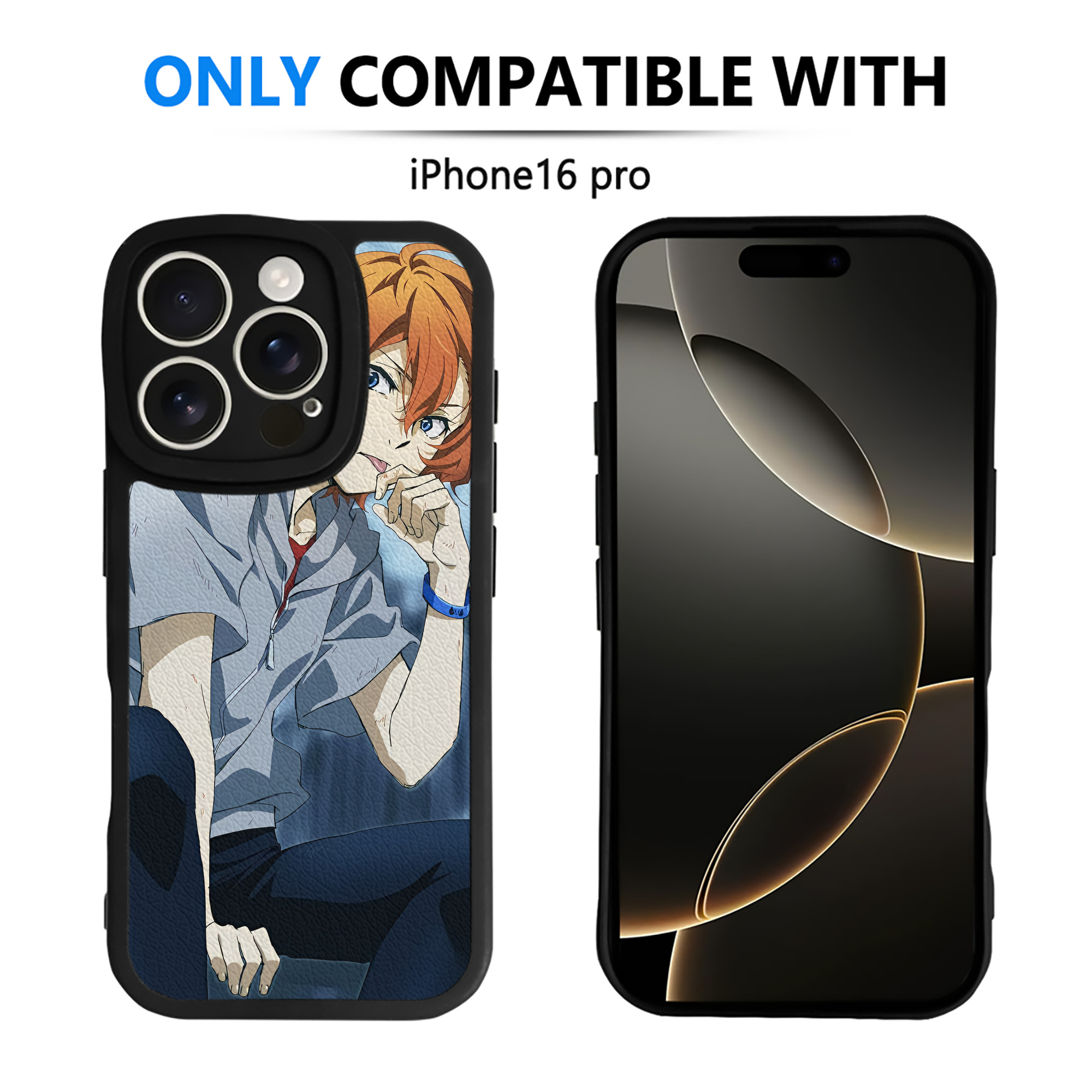 （画像用） 文豪ストレイドッグス Bungo Stray Dogs 【iPhone 16シリーズ対応】シリコンスマホケース（レザー調） 材質：シリコン